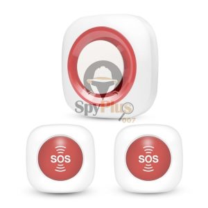 SOS Medical Alarm with Two SOS Call Buttons for remote caregiving services.